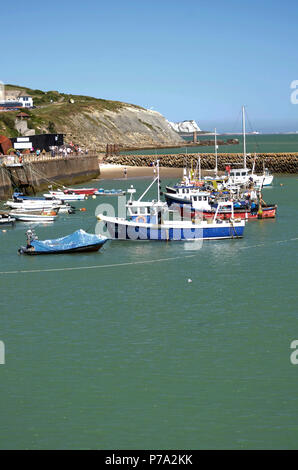 Le port de Folkestone Kent England Banque D'Images