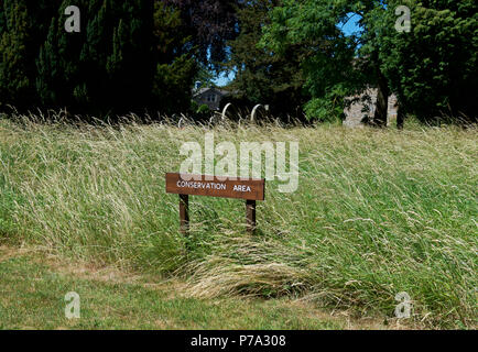 Zone de conservation de St Andrew's Church, Gargrave, North Yorkshire, England UK Banque D'Images