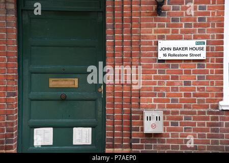 Amesbury, Wiltshire, Royaume-Uni. 5 juillet, 2018.John Baker House, Rollestone Street, Salisbury : Crédit Finnbarr Webster/Alamy Live News Banque D'Images