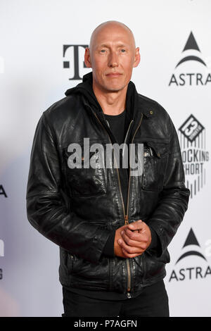 04 juillet 2018, Munich, Allemagne : Detlef Bothe, acteur, arrive à la choquante courte prix lors du Festival du Film de Munich. Photo : Tobias Hase/dpa Banque D'Images