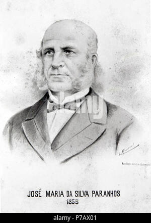 Português : José Maria da Silva Paranhos, Visconde do Rio Branco . vers 1900 47 José Maria da silva paranhos Banque D'Images