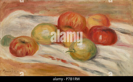 . Les pommes et les citrons sur un tissu (Pommes et citrons sur une nappe) N/A 62 Pierre-Auguste Renoir - Pommes et citrons sur un tissu (Pommes et citrons sur une nappe) - BF27 - La Fondation Barnes Banque D'Images