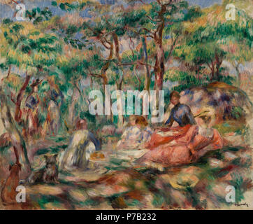 Pierre-Auguste Renoir 63 - Pique-nique (Le Déjeuner sur l'herbe) - BF567 - Fondation Barnes Banque D'Images