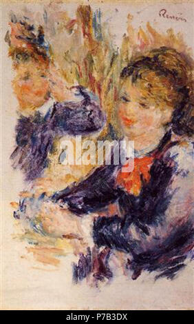Travailler par Pierre-Auguste Renoir . avant 1919 67 - Renoir à-la-modiste-s-l'étude.jpg !PinterestLarge Banque D'Images