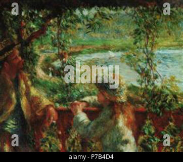 Travailler par Pierre-Auguste Renoir . avant 1919 70 - près de Renoir-lake.jpg !PinterestLarge Banque D'Images