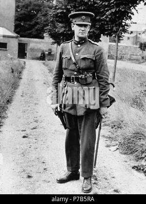 Michael Collins (1890-1922) chef de l'État libre d'Irlande dans l'uniforme de Commandant en chef des Forces nationales irlandaises. Banque D'Images