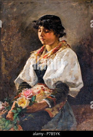 . Espagnol : Ciociara (Mujer de la Ciociaria, région de Italia) Femme de la Ciociaria (région de l'Italie) 1889 39 Enrique Simonet - Ciociara - 1889 Banque D'Images