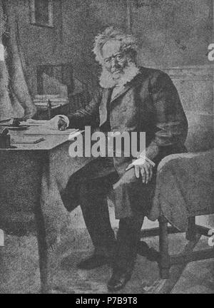 . Henrik Ibsen (1828-1906), écrivain norvégien 1888 HenrykIbsen 45 Banque D'Images