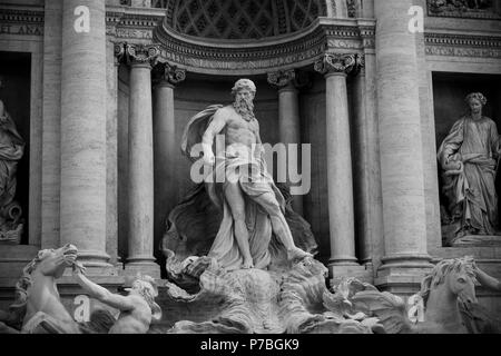 Photographie en noir et blanc à Rome Banque D'Images