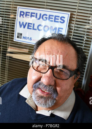 Membre du Congrès des États-Unis M. Raul Grijalva, Arizona District 3, démocrate, à son bureau, Tucson, Arizona, USA. Banque D'Images