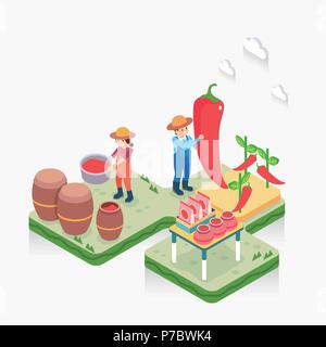 Vector - Système automatisé pour l'agriculture, des moyens d'accroître la productivité agricole 011 Illustration de Vecteur