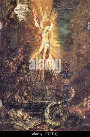 Gustave Moreau - Apollo vaincre le serpent Python Banque D'Images