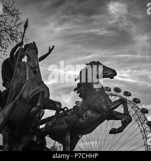 Statue Boadicea, Londres Banque D'Images