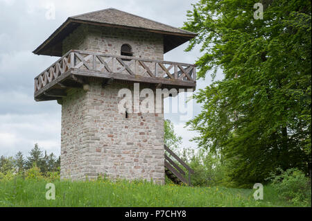 Tour Romaine reconstruite, grosserlach, Rems-murr région, Bade-Wurtemberg, Allemagne, Heilbronn-Franconia Banque D'Images