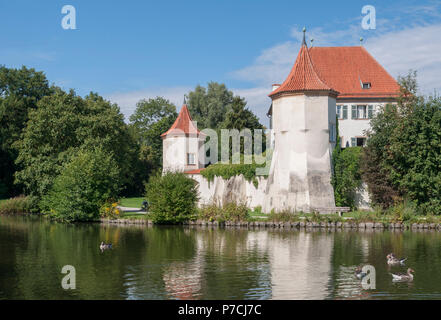 Château blutenburg, Munich, Obermenzing, Haute-Bavière, Bavière, Allemagne Banque D'Images