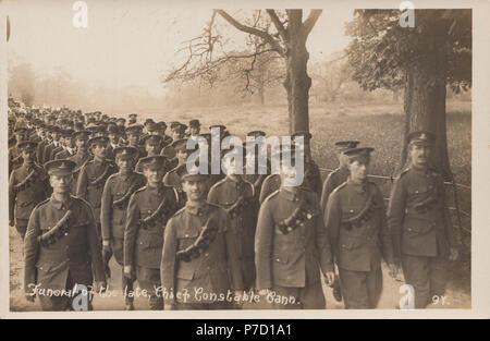 Photographie Vintage des funérailles de Bristol Chef de la police James Cann au cimetière de Canford Banque D'Images