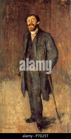 Edvard Munch - le peintre Karl Jensen-Hjell Banque D'Images