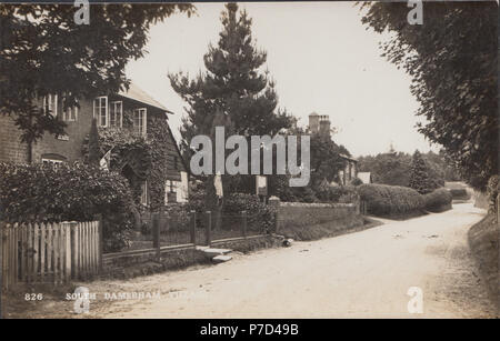 Vintage Photo de Damerham Sud Village, Hampshire, England, UK Banque D'Images