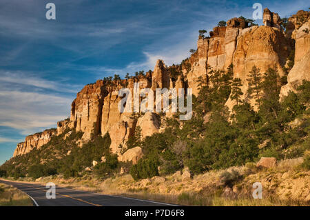 La formation de grès Narrows à El Malpais National Monument, New Mexico, USA Banque D'Images