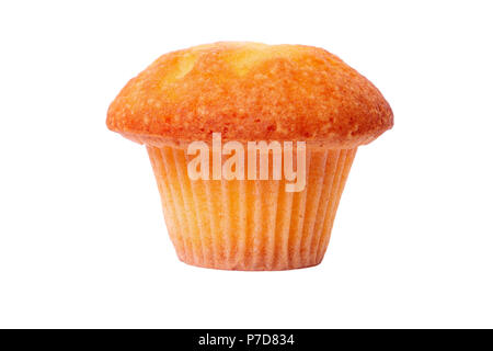 Gâteau de pain ordinaire isolated on white Banque D'Images