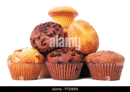 Tas de différents gâteaux muffin tasse Banque D'Images