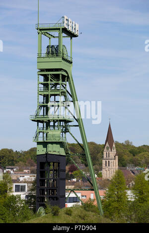 Vue sur la ville de Châtelet, vieille ville, Castrop-Rauxel, Ruhr, Rhénanie du Nord-Westphalie, Allemagne Banque D'Images