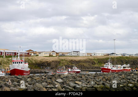 Port de grimsey, Islande Banque D'Images