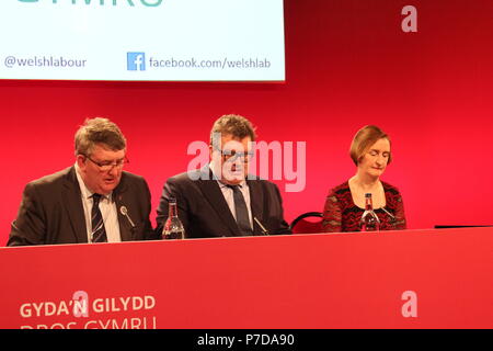 Tom Watson à la conférence du parti travailliste gallois , Galles Llandudno Banque D'Images