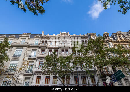 Bâtiments à l'Avenida de Mayo - Buenos Aires, Argentine Banque D'Images