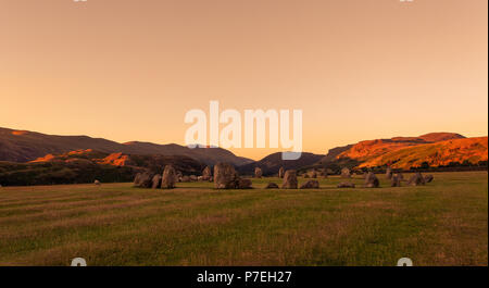 Le cercle de pierres de Castlerigg près de Keswick, Cumbria, Lake District Banque D'Images