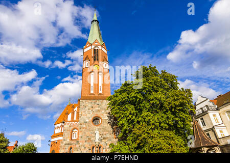 St.George's Église catholique romaine à Sopot. Construit en 1899-1901 en style néo-gothique. Est un l'un des bâtiments les plus célèbres monuments à Sopot station re Banque D'Images