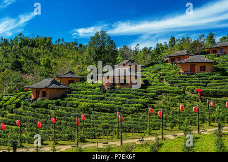 Ban rak thai à Mae Hong Son, Thaïlande. Banque D'Images