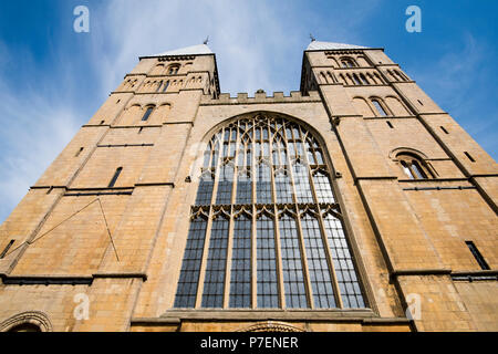 Southwell Minster avant de l'Ouest dans le Nottinghamshire, Angleterre, Royaume-Uni Banque D'Images