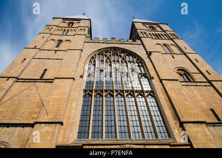 Southwell Minster avant de l'Ouest dans le Nottinghamshire, Angleterre, Royaume-Uni Banque D'Images