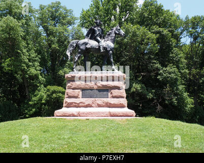 Statue du général Anthony Wayne à Valley Forge en Pennsylvanie Banque D'Images