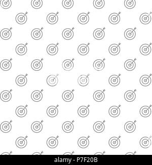 La cible avec la flèche simple motif transparent avec divers icônes et symboles sur fond blanc télévision vector illustration Illustration de Vecteur