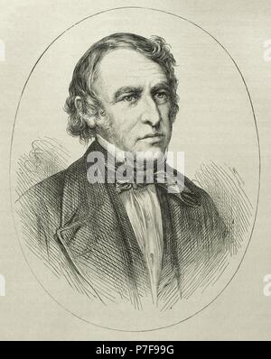 Zachary Taylor (1784-1850). Officier et homme politique américain. 12e président des États-Unis (1849-1850. Portrait. La gravure. Banque D'Images