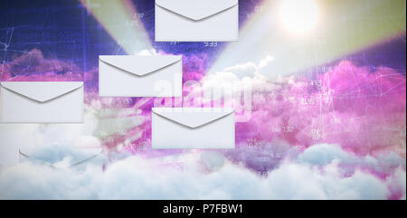 Image composite de vecteur d'enveloppes Banque D'Images