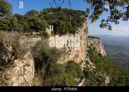 Château du 14ème siècle, Alaro, Majorque, Iles Baléares, Espagne. Banque D'Images