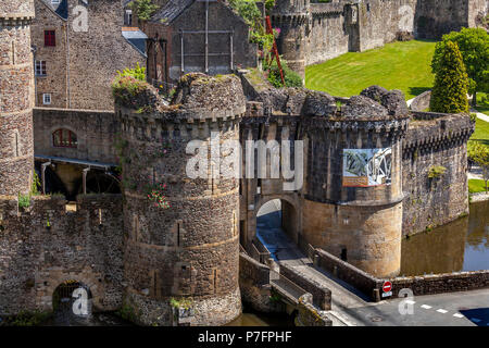 Ville fortifiée de fougères Bretagne France Banque D'Images