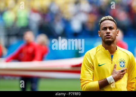 Saint Petersburg, Russie. 22 Juin, 2018. Neymar (BRA) Football/soccer : la Russie Coupe du Monde 2018 match entre le Brésil 2-0 Costa Rica au Stade de Saint-Pétersbourg à Saint-Pétersbourg, Russie . Credit : Mutsu KAWAMORI/AFLO/Alamy Live News Banque D'Images