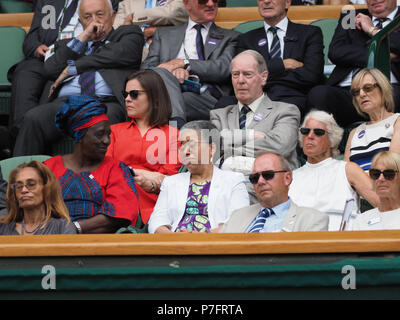 Londres, Royaume-Uni. 5 juillet, 2018. Vous pourrez assister à quatre jours de la Tennis de Wimbledon à l'All England Lawn Tennis et croquet Club le 5 juillet 2018 à Londres, Angleterre les gens : Les clients Credit : tempêtes Media Group/Alamy Live News Banque D'Images