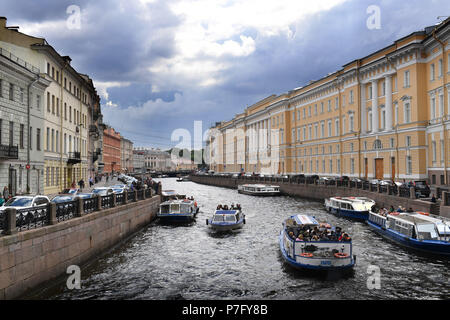 Saint-pétersbourg, Russie. Le 04 juillet, 2018. Impressions Saint Petersburg. Stadtansicht.Stadt, visites, bâtiment. Coupe du Monde de Football 2018 en Russie à partir de la 14.06. - 15.07.2018. Utilisation dans le monde entier | Credit : dpa/Alamy Live News Banque D'Images