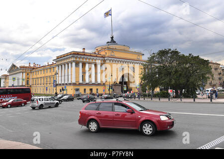 Saint-pétersbourg, Russie. Le 04 juillet, 2018. Impressions Saint Petersburg. Stadtansicht.Stadt, visites, bâtiment. Coupe du Monde de Football 2018 en Russie à partir de la 14.06. - 15.07.2018. Utilisation dans le monde entier | Credit : dpa/Alamy Live News Banque D'Images