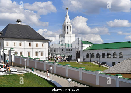 Kazan, Russie. Le 06 juillet, 2018. Le Kremlin de Kazan, forteresse, château, Site du patrimoine mondial de l'UNESCO, Impressions Kazan Kazan/Coupe du Monde de Football 2018 en Russie à partir de la 14.06. - 15.07.2018. Utilisation dans le monde entier | Credit : dpa/Alamy Live News Banque D'Images