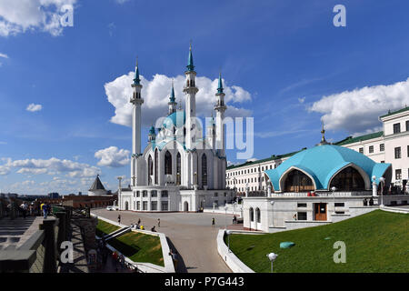 Kazan, Russie. Le 06 juillet, 2018. Le Kremlin de Kazan, forteresse, château, mosquée, UNESCO World Heritage Site, Impressions Kazan Kazan/Coupe du Monde de Football 2018 en Russie à partir de la 14.06. - 15.07.2018. Utilisation dans le monde entier | Credit : dpa/Alamy Live News Banque D'Images