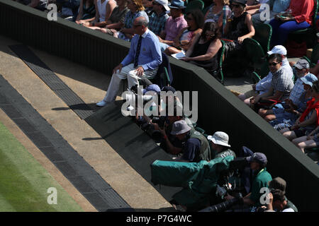 Londres, Royaume-Uni. 6 juillet 2018, l'All England Lawn Tennis et croquet Club, Londres, Angleterre ; le tennis de Wimbledon, jour 5 ; Crédit : Action Plus Sport Images/Alamy Live News Banque D'Images