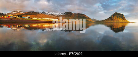 La montagne Nice Pays Islande Banque D'Images