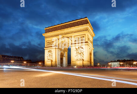 Paris, Arc de Triomphe, France Banque D'Images