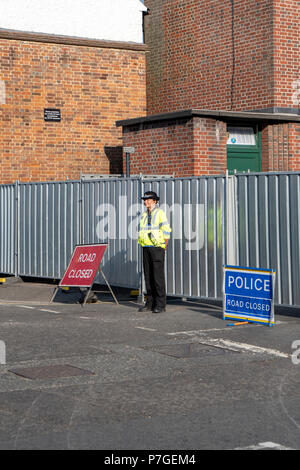 Policier en service Salisbury Banque D'Images